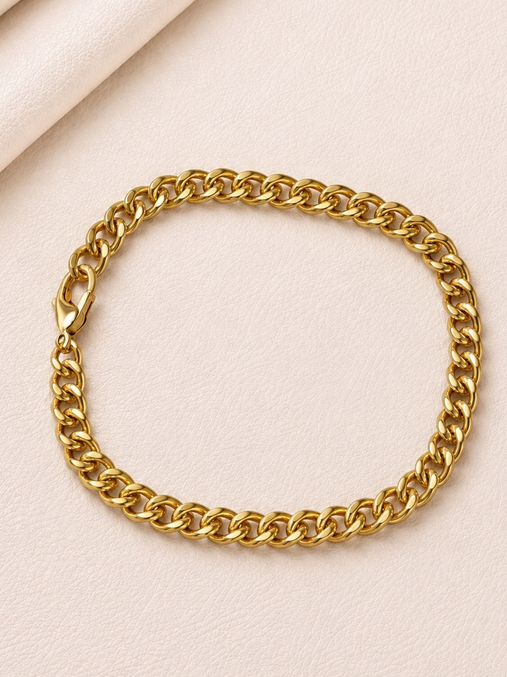 Gold Chain Link Bracelet